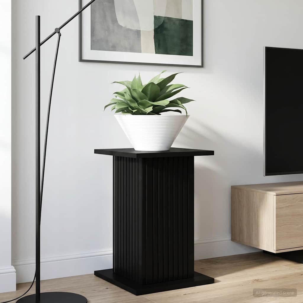 Supporto per piante Nero 30,5 x 30 x 43 cm Legno ingegnerizzato | homemem39