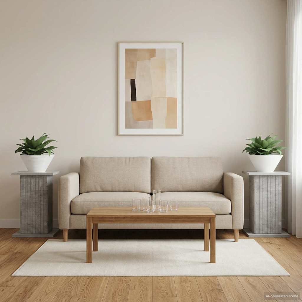 Supporto per piante 2 pcs Grigio Cemento 30,5 x 30 x 43 cm | homemem39