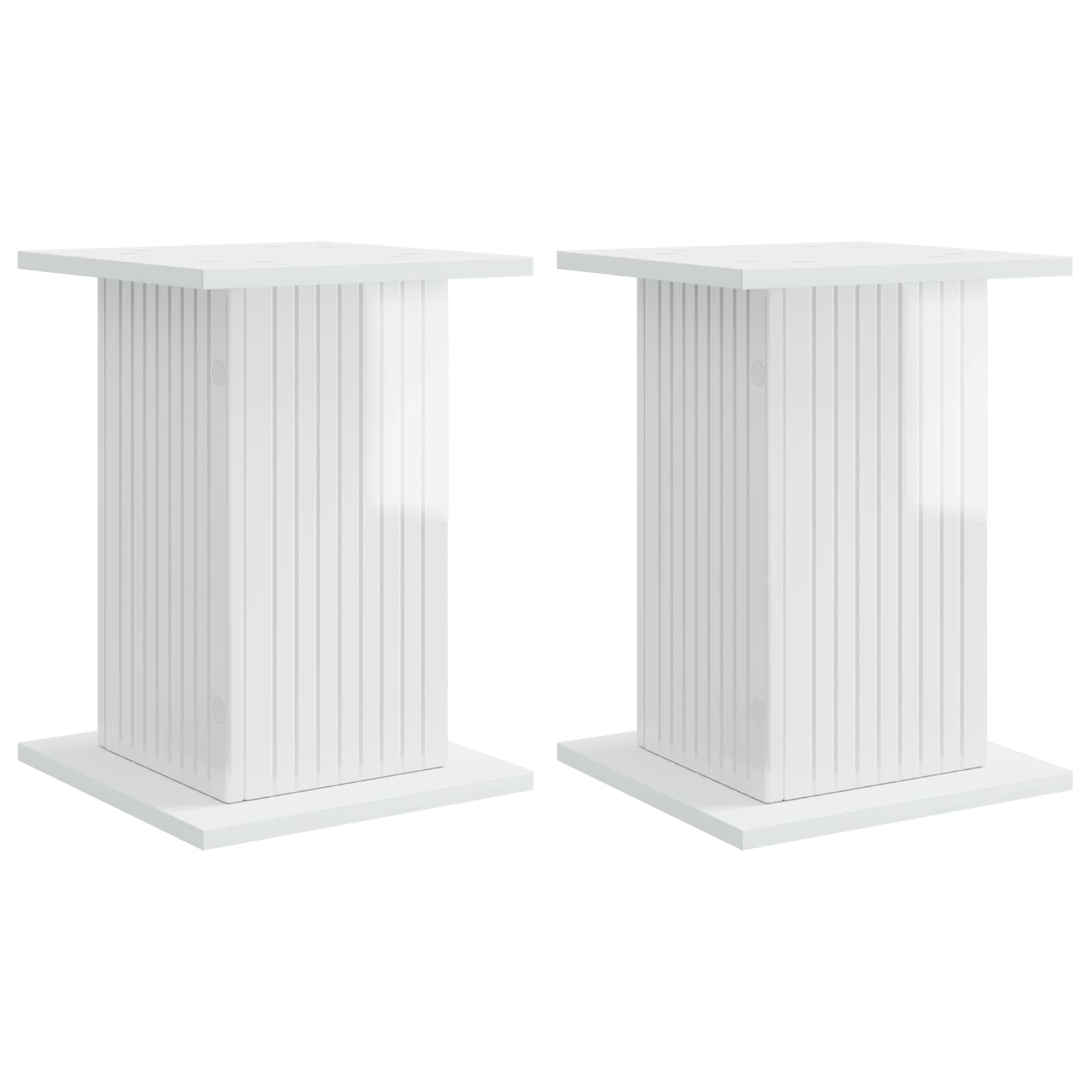 Supporto per piante 2 pcs Bianco Lucido 30,5 x 30 x 43 cm | homemem39