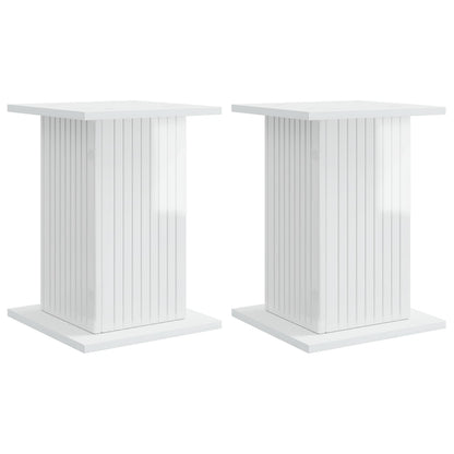 Supporto per piante 2 pcs Bianco Lucido 30,5 x 30 x 43 cm | homemem39