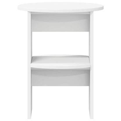 Mobile laterale Bianco Ø40 x 50 cm Legno ingegnerizzato | homemem39