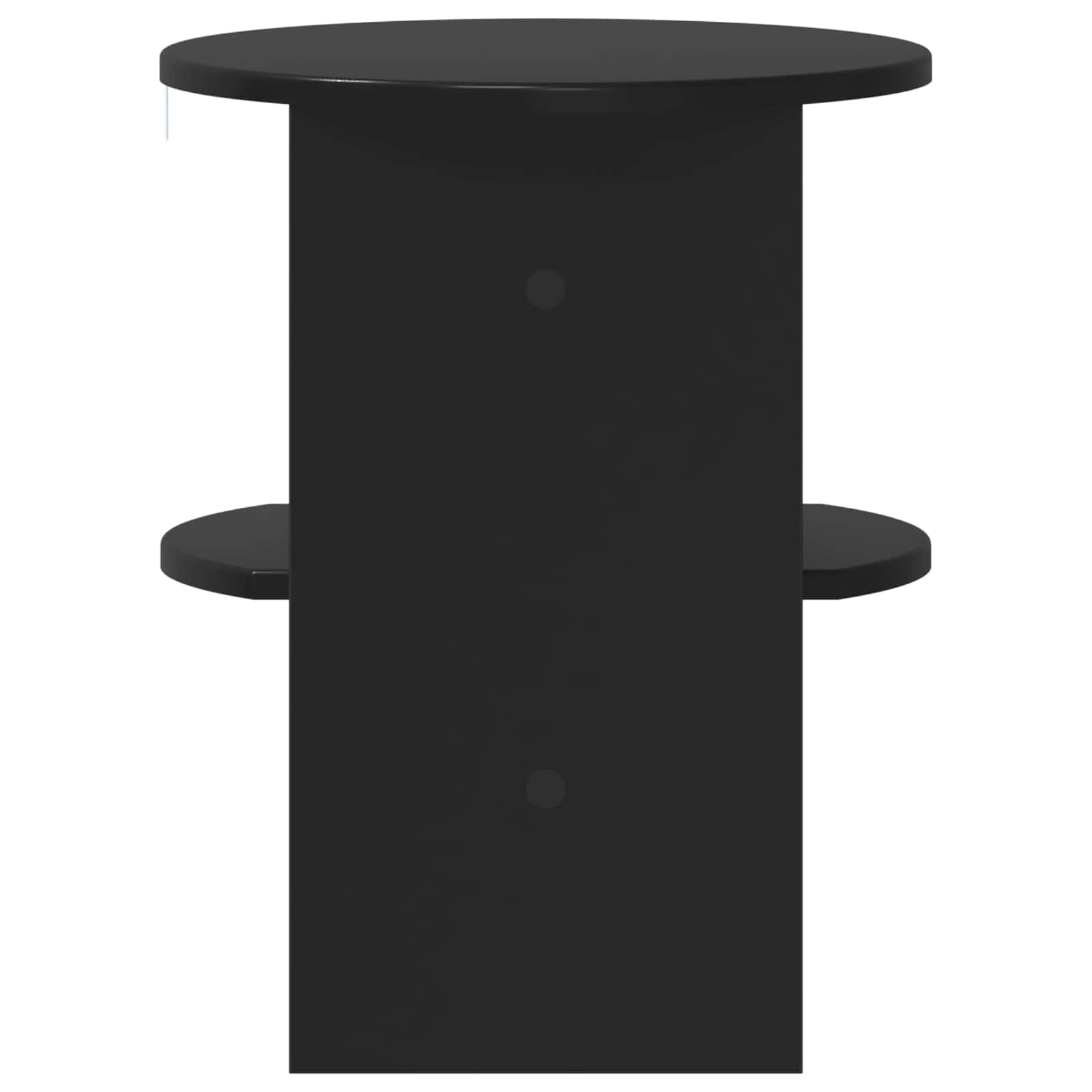 Mobile laterale Nero Ø40 x 50 cm Legno ingegnerizzato | homemem39