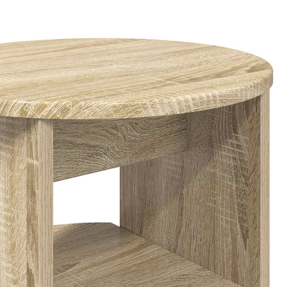 Mobile laterale 2 pcs Rovere Sonoma Ø40 x 50 cm | homemem39