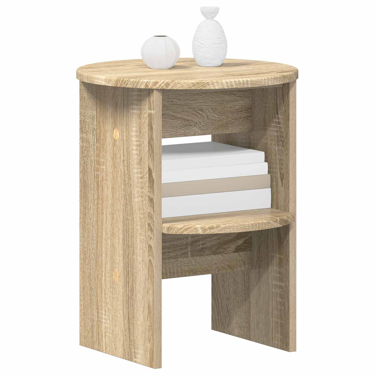 Mobile laterale 2 pcs Rovere Sonoma Ø40 x 50 cm