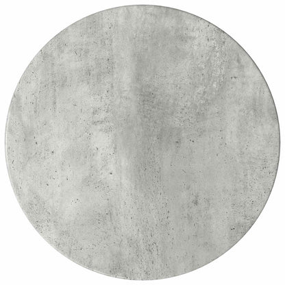 Mobile laterale Grigio Cemento Ø40 x 50 cm Legno ingegnerizzato