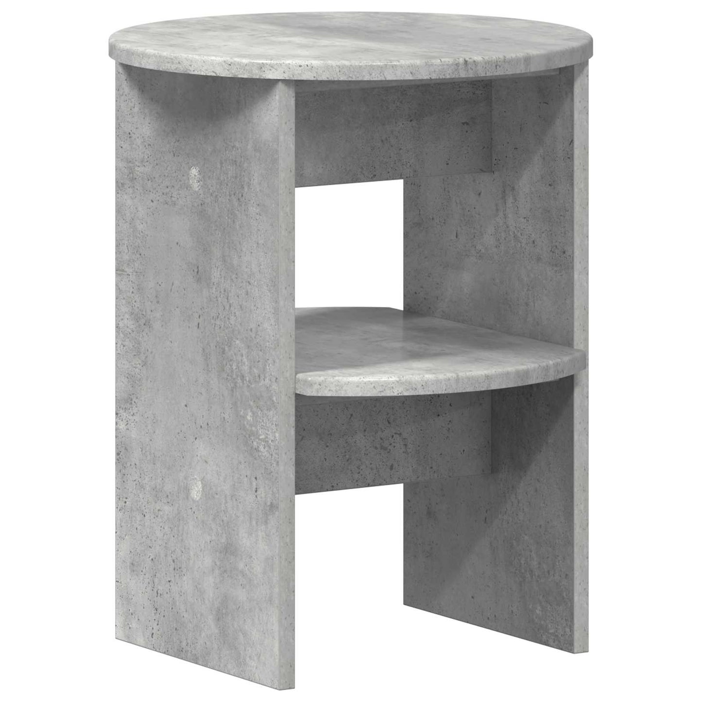 Mobile laterale 2 pcs Grigio Cemento Ø40 x 50 cm
