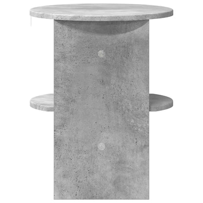 Mobile laterale 2 pcs Grigio Cemento Ø40 x 50 cm