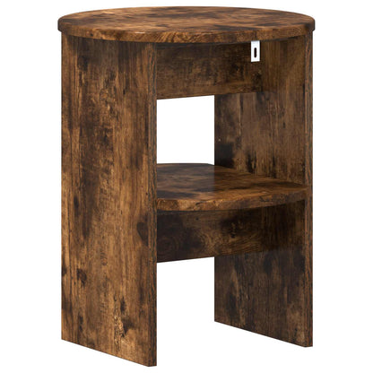 Mobile laterale 2 pcs Quercia Affumicata Ø40 x 50 cm