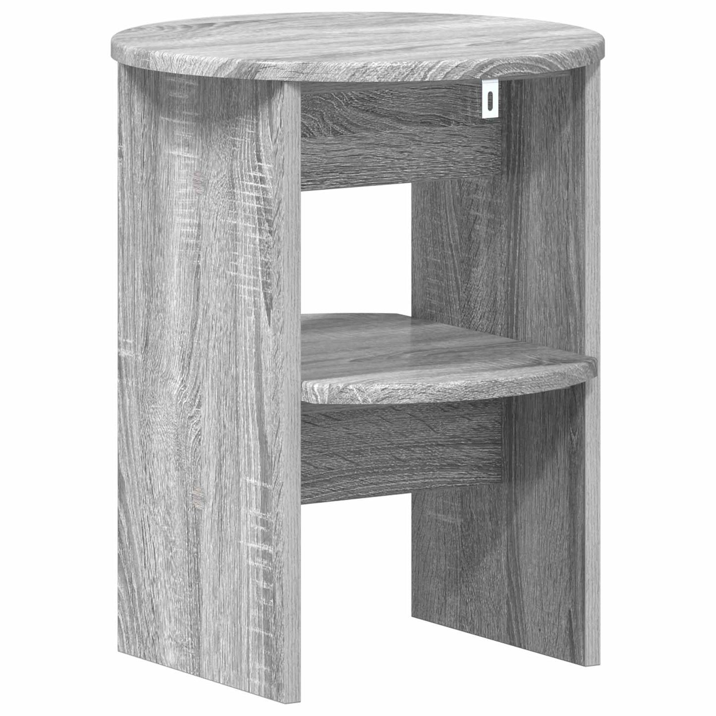 Mobile laterale Sonoma grigia Ø40 x 50 cm Legno ingegnerizzato