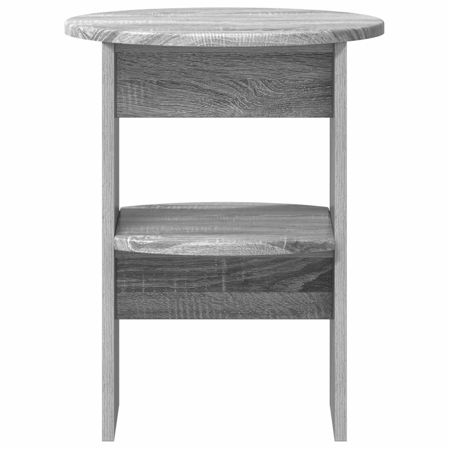 Mobile laterale Sonoma grigia Ø40 x 50 cm Legno ingegnerizzato