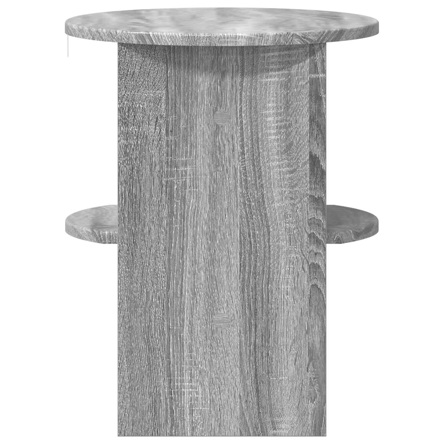 Mobile laterale Sonoma grigia Ø40 x 50 cm Legno ingegnerizzato