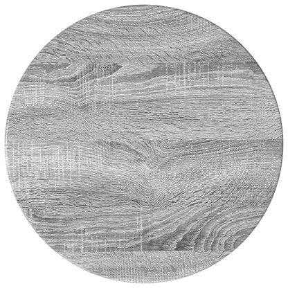 Mobile laterale Sonoma grigia Ø40 x 50 cm Legno ingegnerizzato
