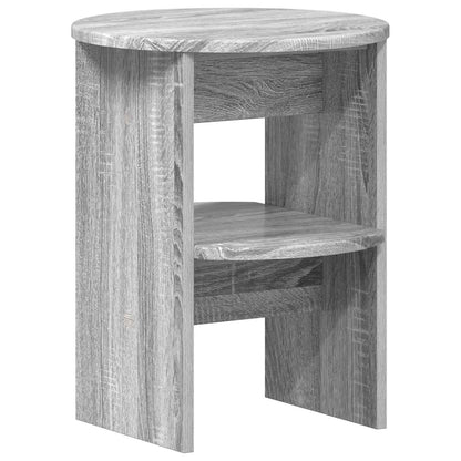 Mobile laterale 2 pcs Sonoma grigia Ø40 x 50 cm