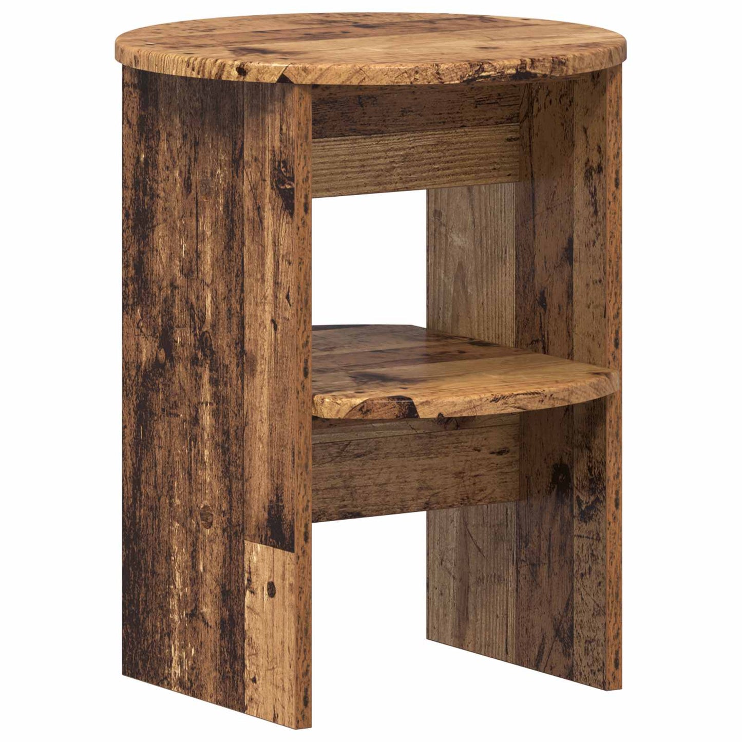 Mobile laterale Legno vecchio Ø40 x 50 cm Legno ingegnerizzato