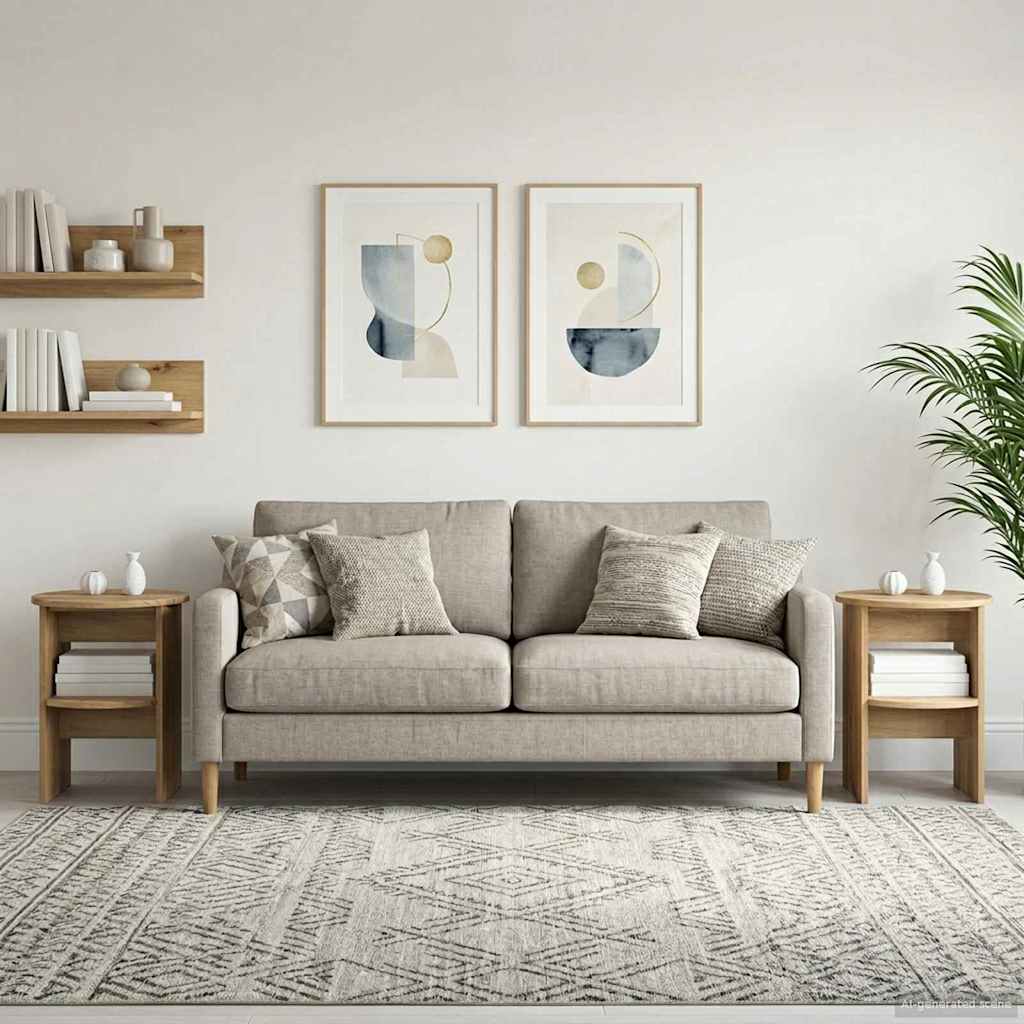 Mobile laterale 2 pcs Rovere Artigianale Ø40 x 50 cm