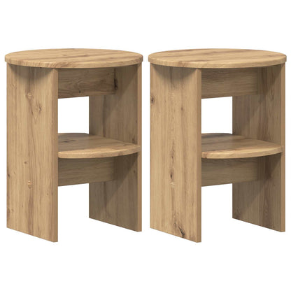 Mobile laterale 2 pz Rovere Artigianale Ø40 x 50 cm