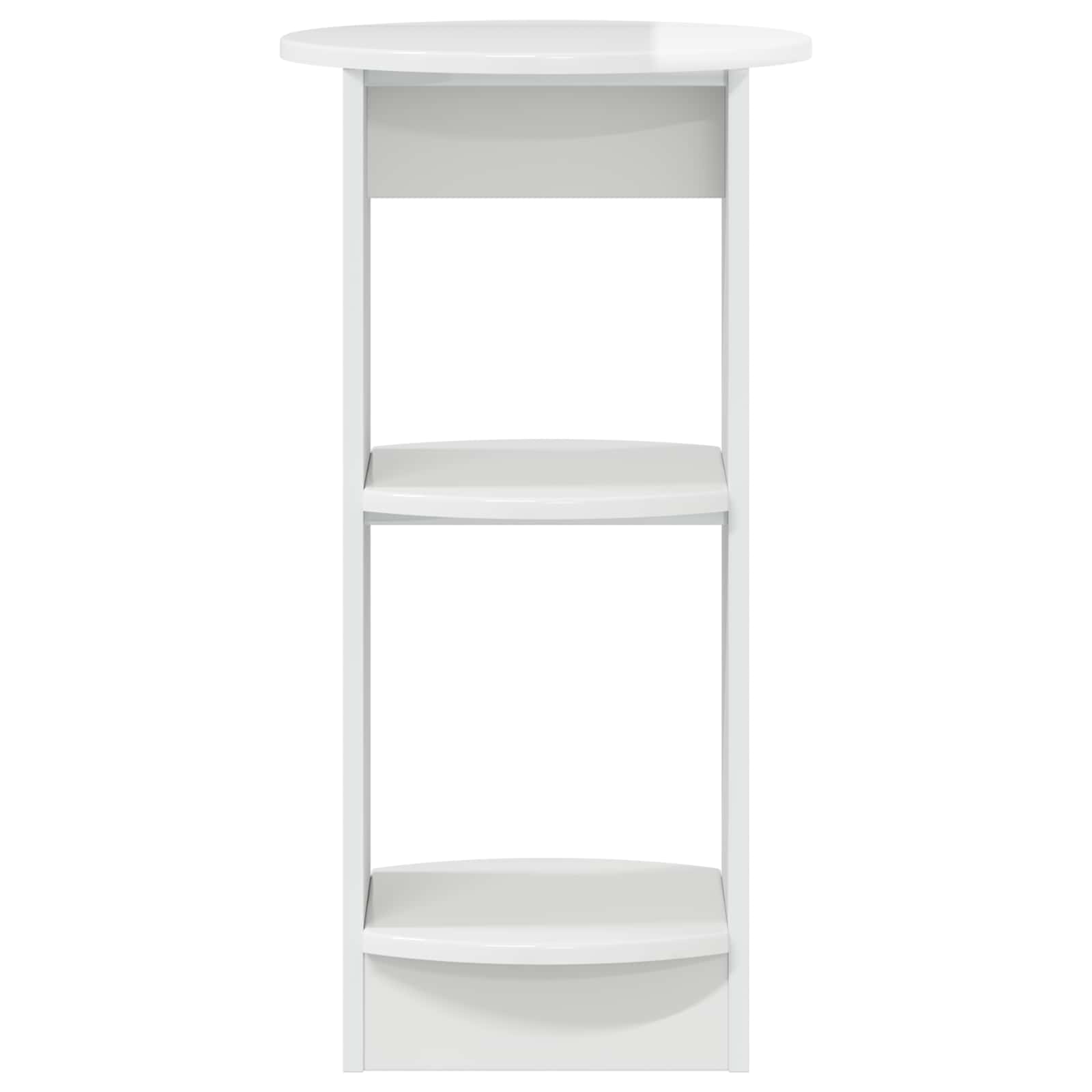 Mobile laterale Bianco Lucido Legno ingegnerizzato | homemem39