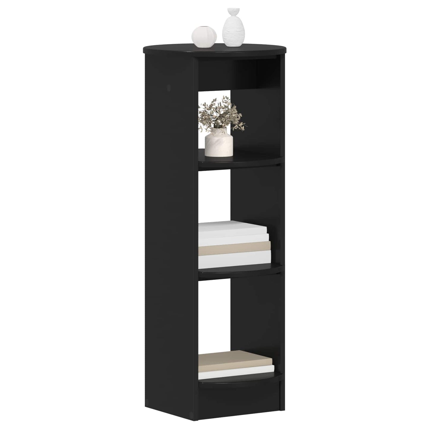 Mobile laterale Nero 40 x 40 x 100 cm Legno ingegnerizzato | homemem39