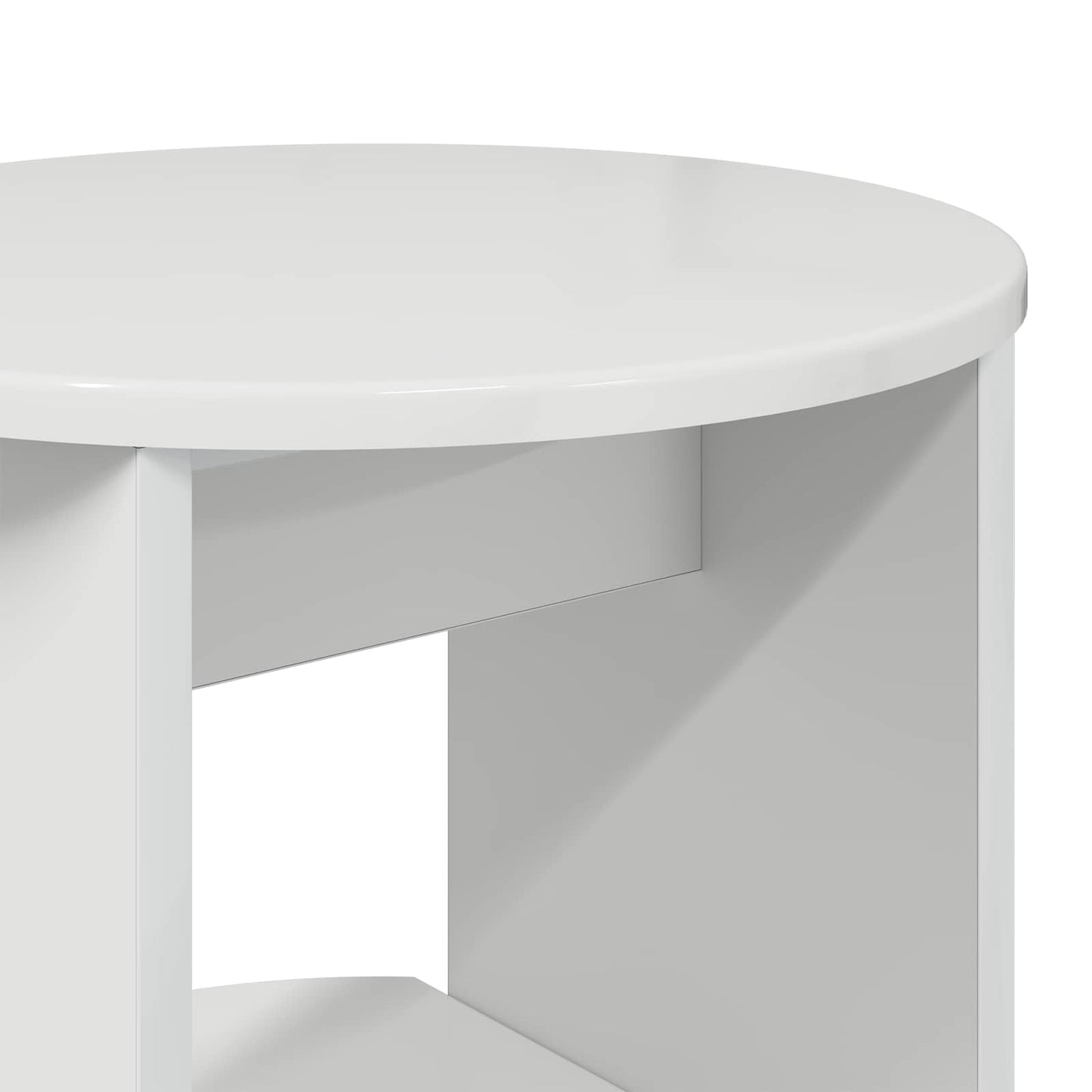 Mobile laterale Bianco Lucido 40 x 40 x 100 cm | homemem39