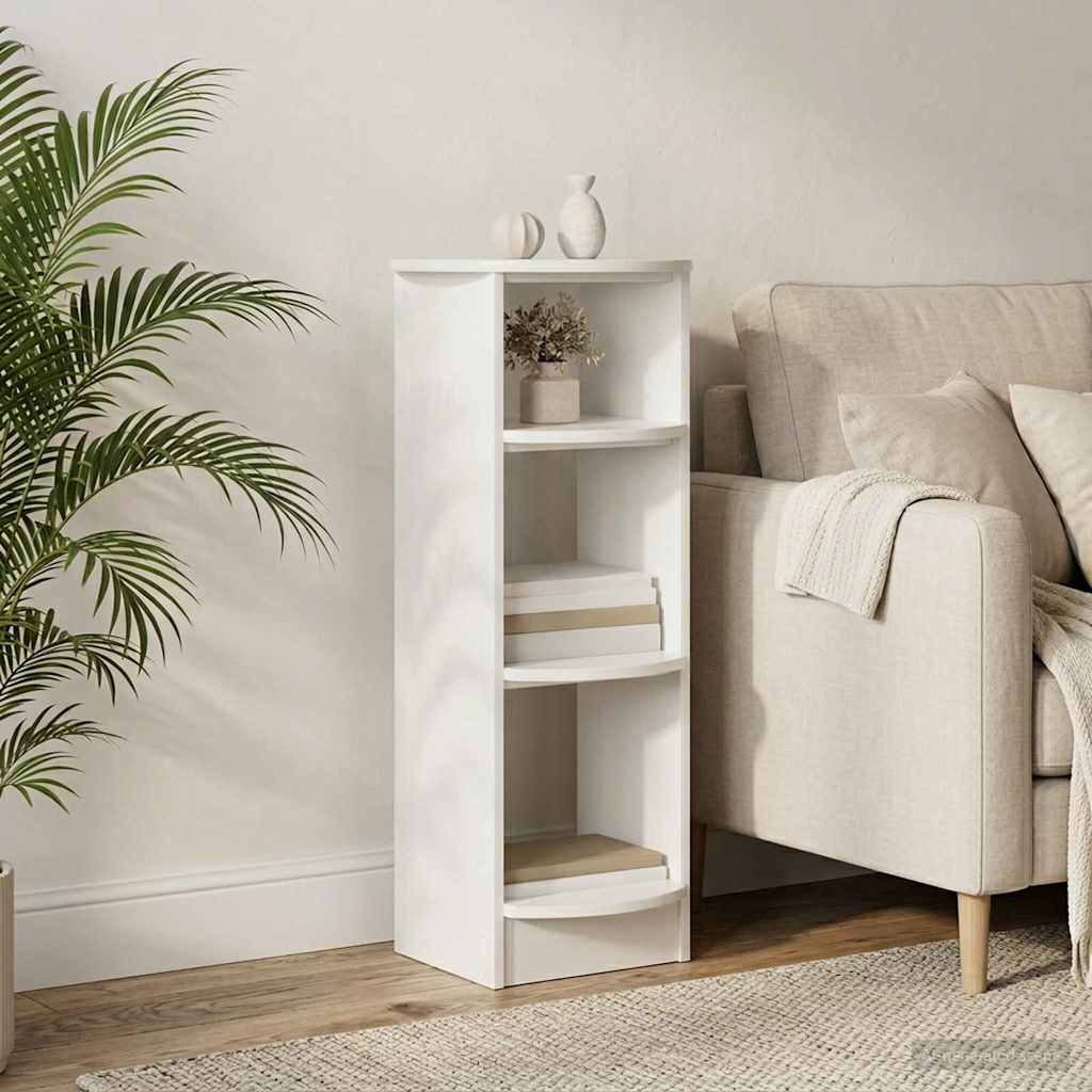 Mobile laterale Bianco Lucido 40 x 40 x 100 cm | homemem39
