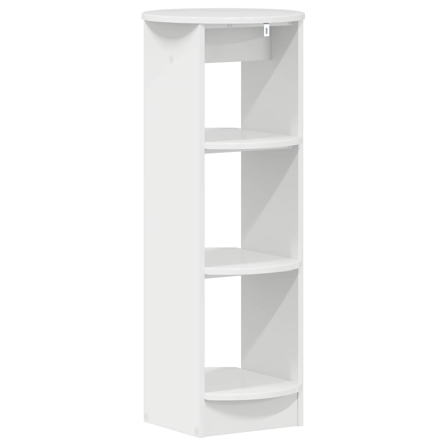 Mobile laterale Bianco Lucido 40 x 40 x 100 cm
