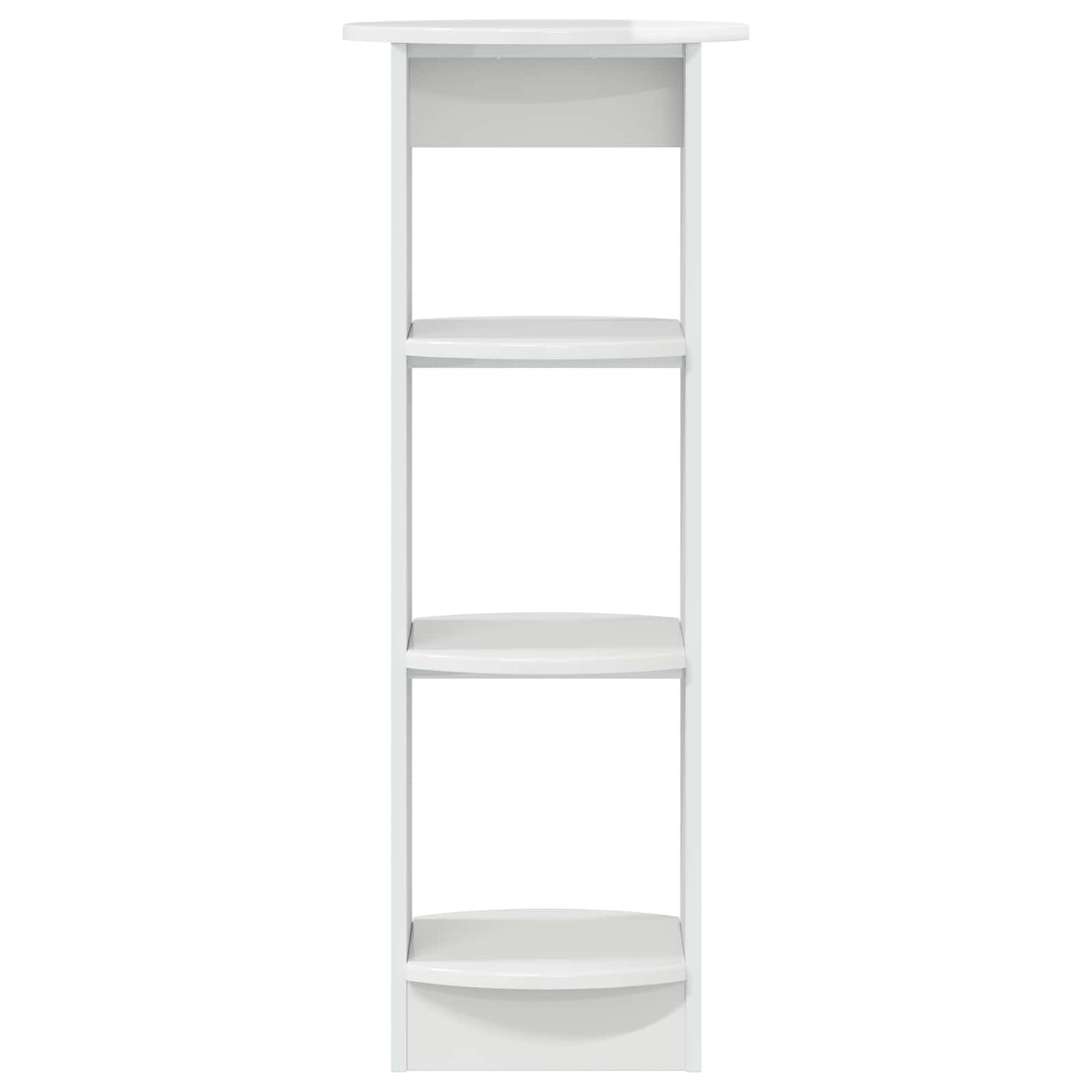 Mobile laterale Bianco Lucido 40 x 40 x 100 cm | homemem39