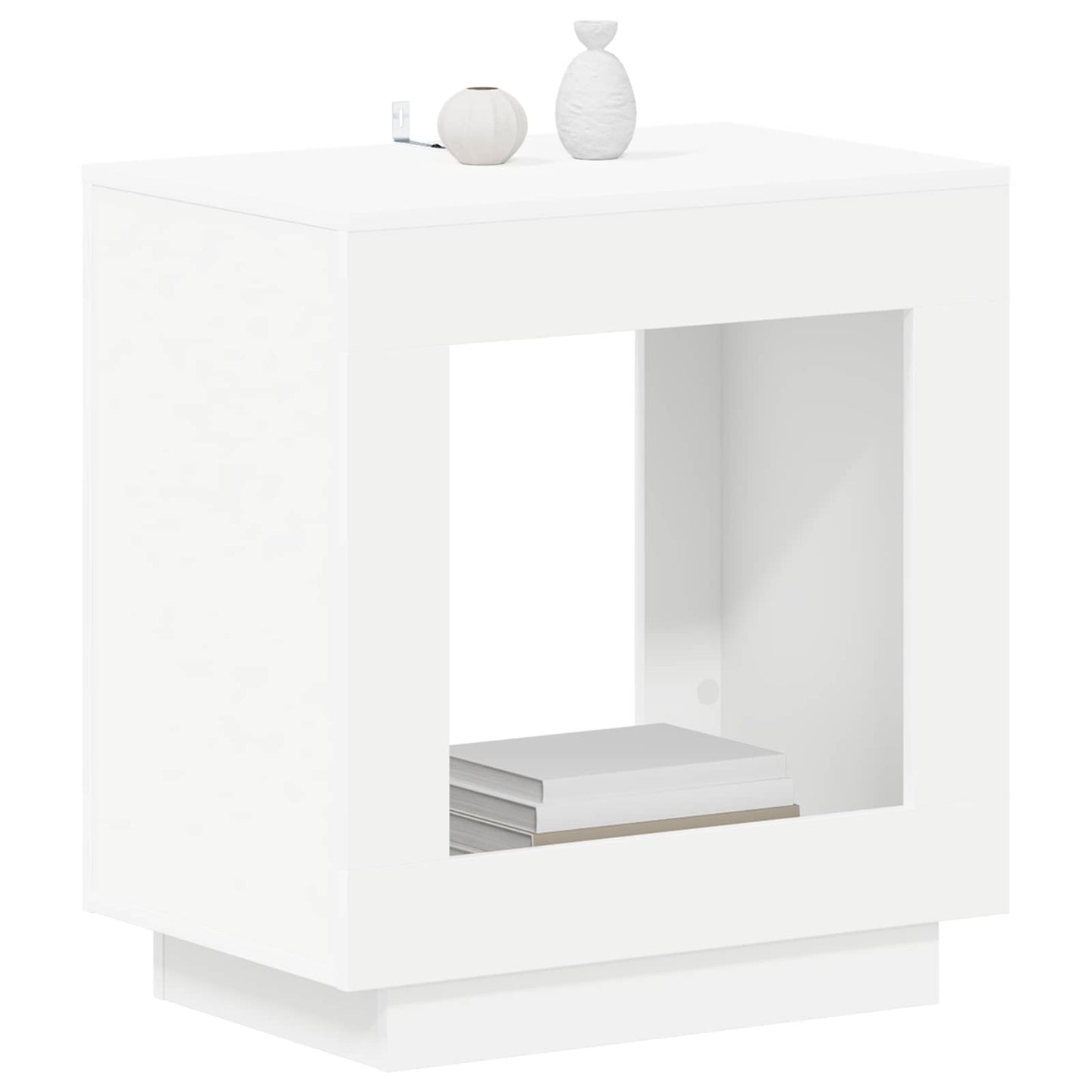 Tavolo laterale Bianco 60 x 40 x 65 cm Legno ingegnerizzato | homemem39