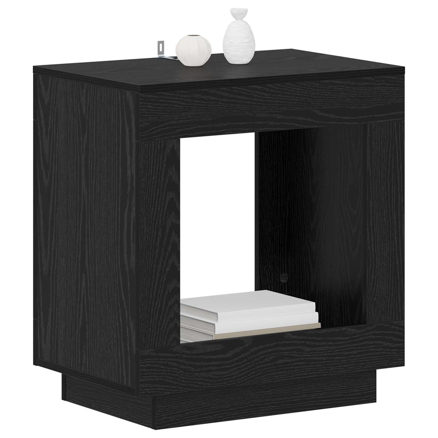 Tavolo laterale Rovere Nero 60 x 40 x 65 cm | homemem39