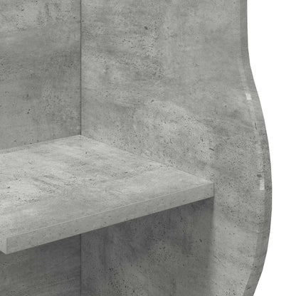 Mensola angolare Grigio Cemento 34 x 33 x 102 cm