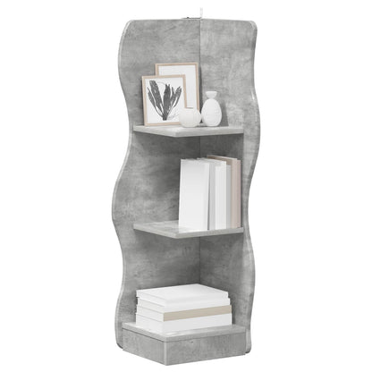 Mensola angolare Grigio Cemento 34 x 33 x 102 cm