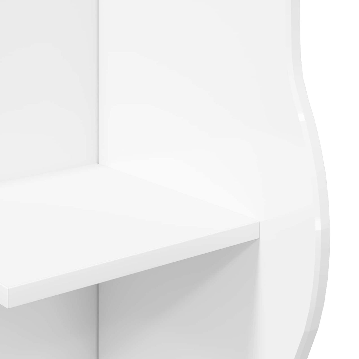 Mensola angolare Bianco Lucido 34 x 33 x 102 cm - homemem39