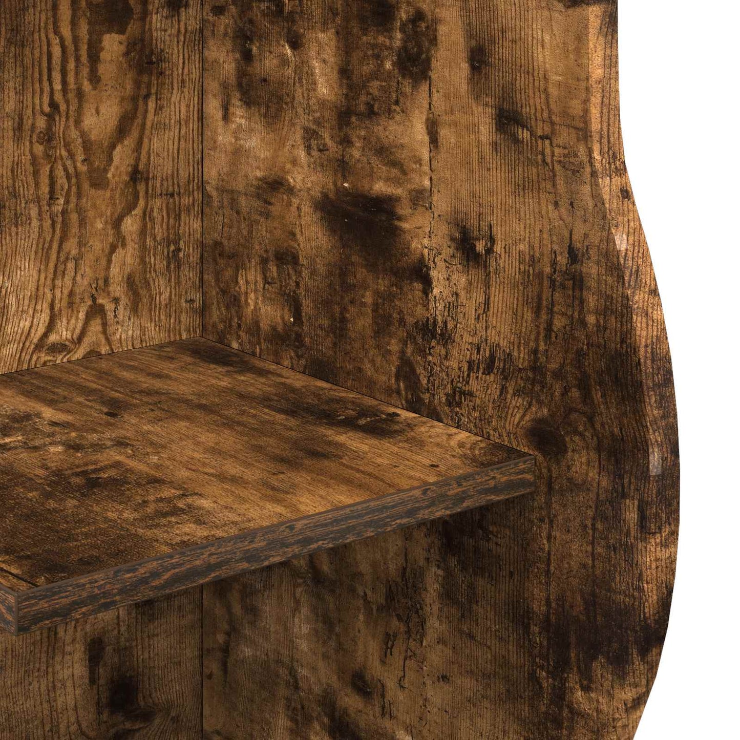 Mensola angolare con lo scaffale Rovere Fumo 34 x 33 x 102 cm | homemem39
