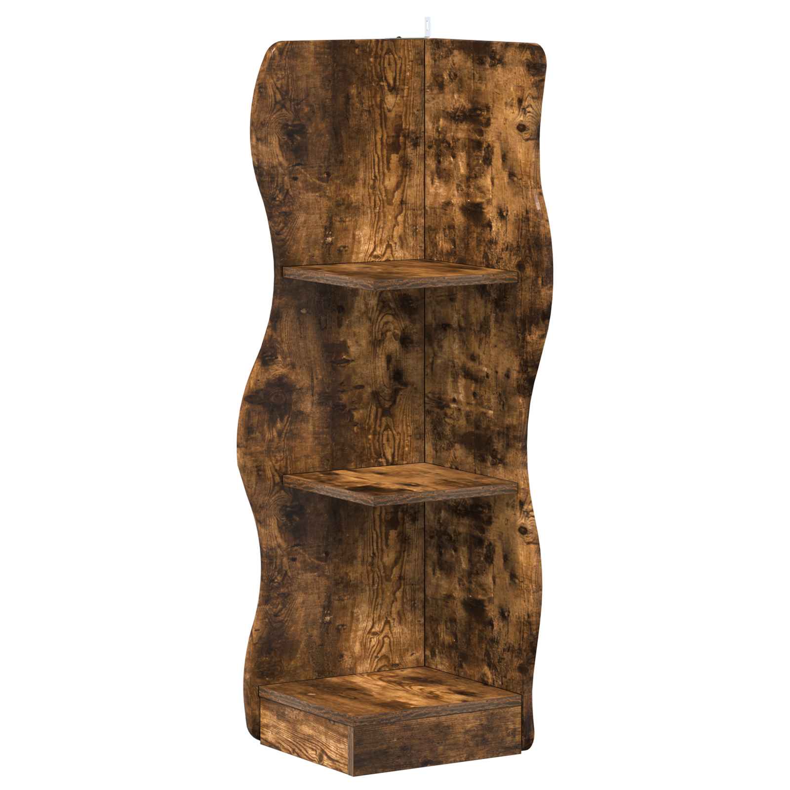 Mensola angolare con lo scaffale Rovere Fumo 34 x 33 x 102 cm | homemem39