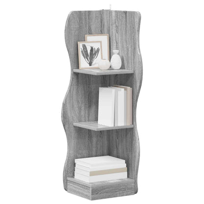 Mensola angolare Grigio Sonoma 34 x 33 x 102 cm - homemem39