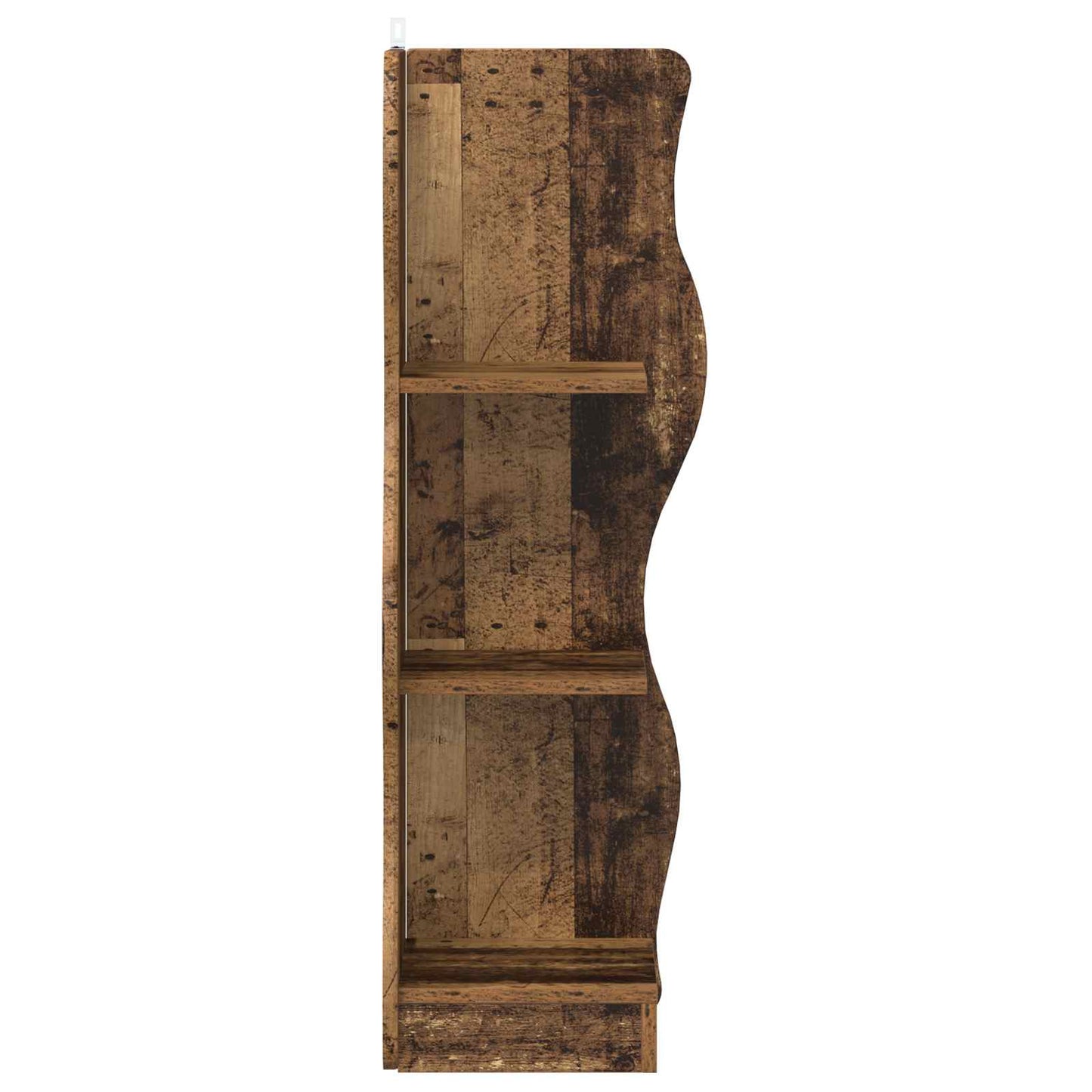 Mensola angolare con lo scaffale Legno antico 34 x 33 x 102 cm