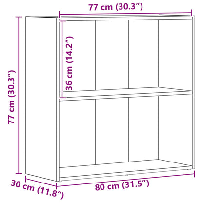 Libreria Rovere Nero 60 x 30 x 76.5 cm Legno multistrato