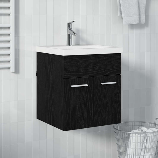Armadio sottolavello con porta Rovere Nero 41 x 38,5 x 46 cm | homemem39
