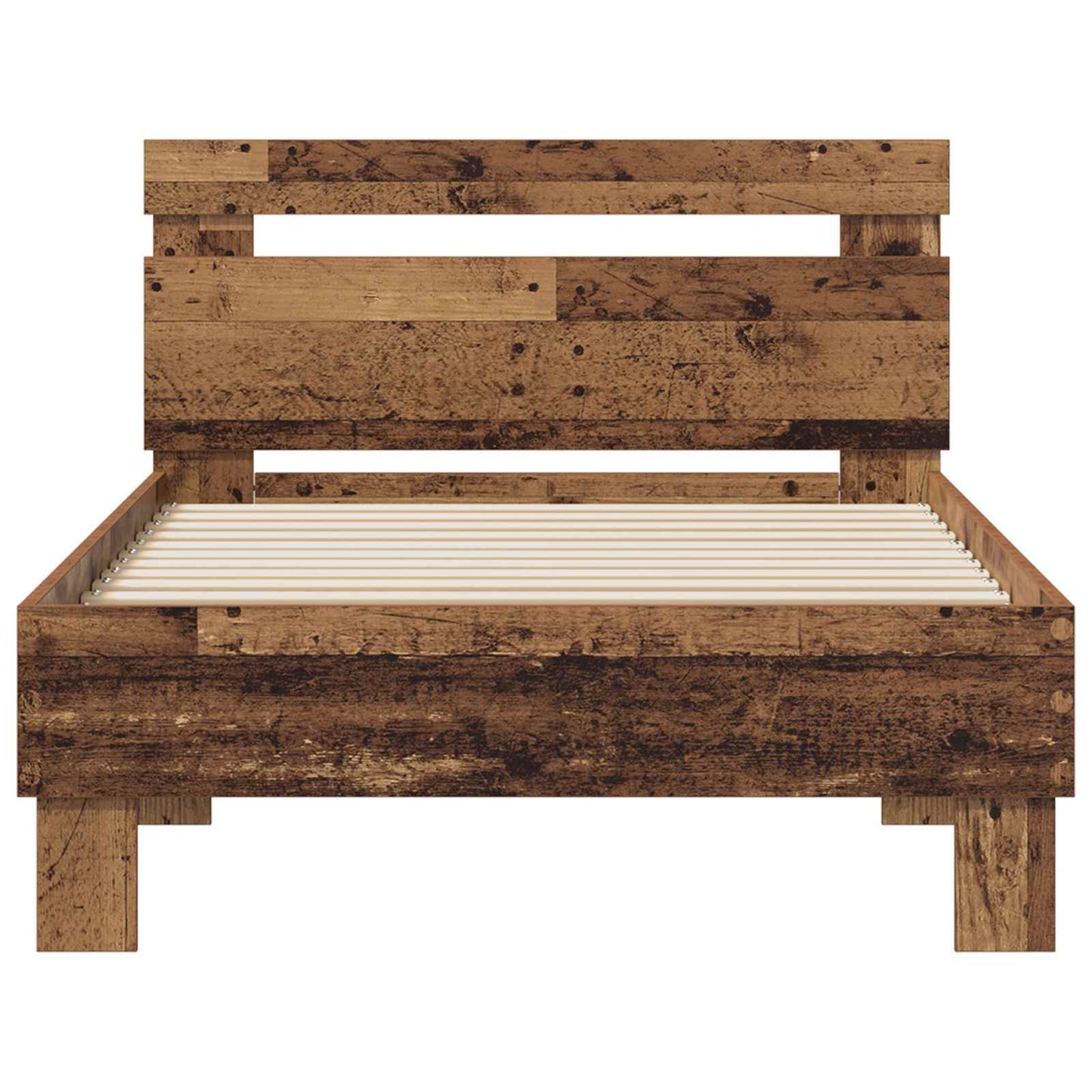 Struttura del letto con testiera Legno vecchio 98.5 x 200 cm