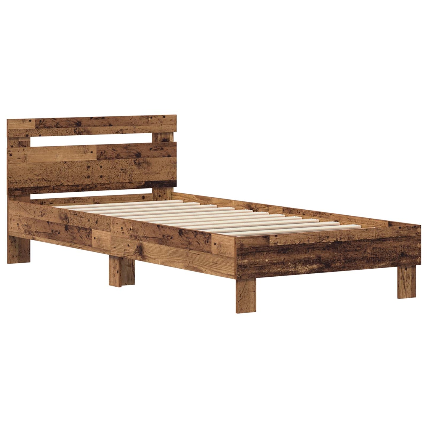Struttura del letto Legno vecchio 75 x 190 cm Legno multistrato | homemem39