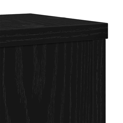 Supporto per piante 2 pcs Rovere Nero 15 x 15 x 20 cm