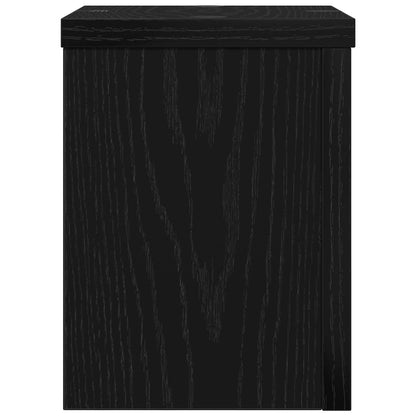 Supporto per piante 2 pcs Rovere Nero 15 x 15 x 20 cm