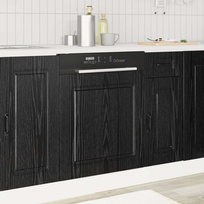 Pannello lavastoviglie Kalmar Rovere Nero 60 x 1,5 x 57 cm