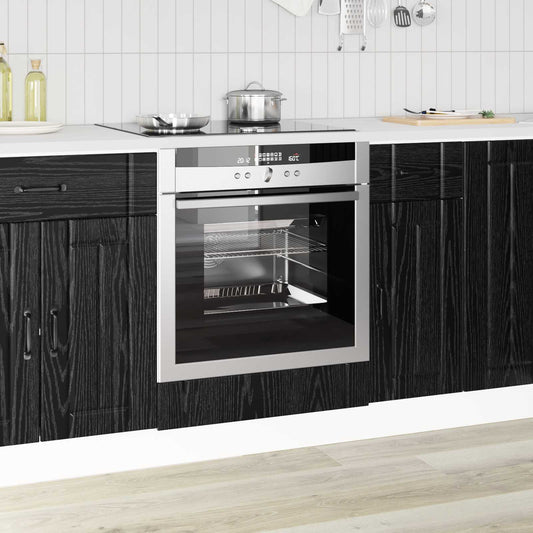 Pannello lavastoviglie Lucca Rovere Nero 60 x 46 x 81,5 cm | homemem39