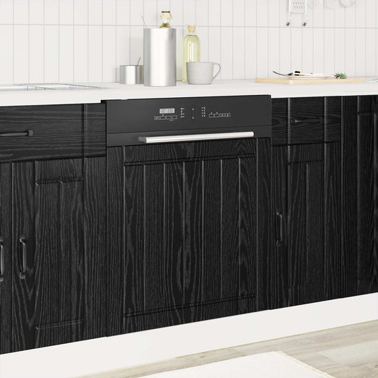 Pannello lavastoviglie Lucca Rovere Nero 60 x 1,5 x 57 cm | homemem39