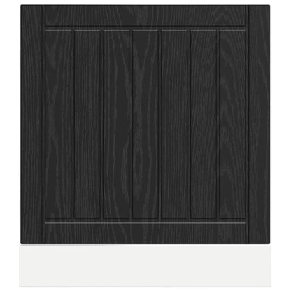 Pannello lavastoviglie Lucca Rovere Nero 60 x 1,5 x 57 cm | homemem39