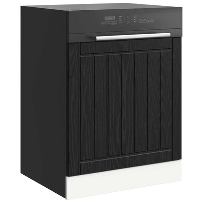 Pannello lavastoviglie Lucca Rovere Nero 60 x 1,5 x 57 cm | homemem39