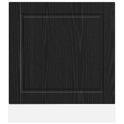 Pannello lavastoviglie PORTO Rovere Nero 60 x 1,5 x 57 cm