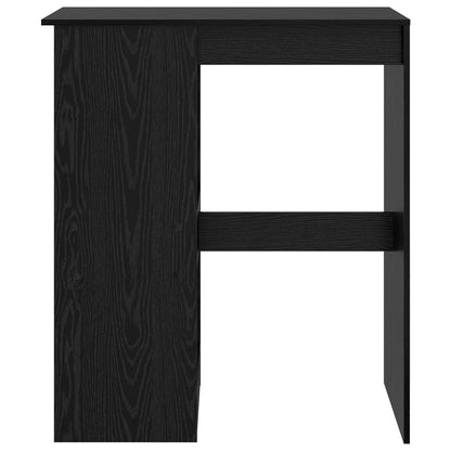 Tavolo da bar con lo scaffale Rovere Nero 90 x 47.5 x 103.5 cm