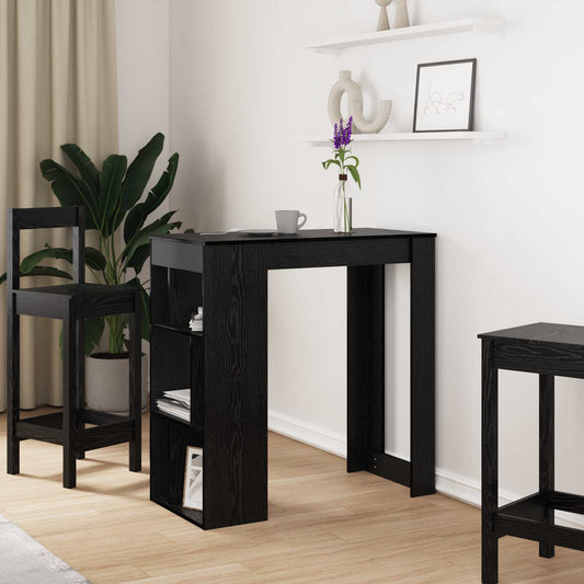 Tavolo da bar Rovere Nero 102 x 50 x 103,5 cm Legno multistrato | homemem39