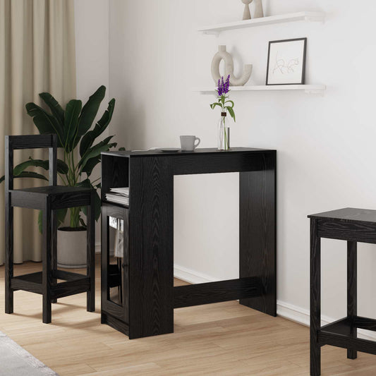 Tavolo da bar Rovere Nero 101 x 40 x 103,5 cm Legno multistrato | homemem39